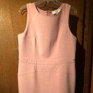 Loft blush colored sheath dress